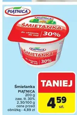 Carrefour Śmietanka Piątnica 30% 200g oferta