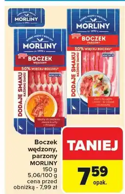 Carrefour Boczek wędzony, parzony Morliny oferta