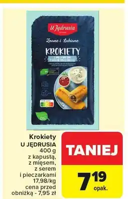 Carrefour Krokiety z kapustą, mięsem z pieczarkami U Jedrusia oferta