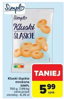 Carrefour Kluski śląskie mrożone Simpl oferta