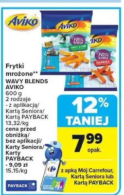 Carrefour Frytki mrożone Wavy Blends Aviko oferta