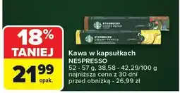 Carrefour Kawa w kapsułkach Starbucks Nespresso oferta