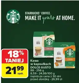 Carrefour Kawa w kapsułkach Starbucks Dolce Gusto oferta