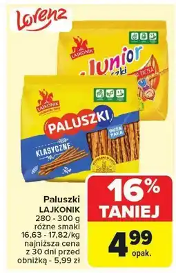 Carrefour Paluszki Lajkonik oferta