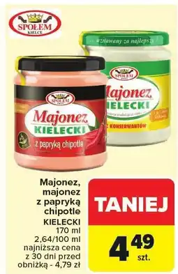 Carrefour Majonez z papryką chipotle Kielecki WSP Społem oferta