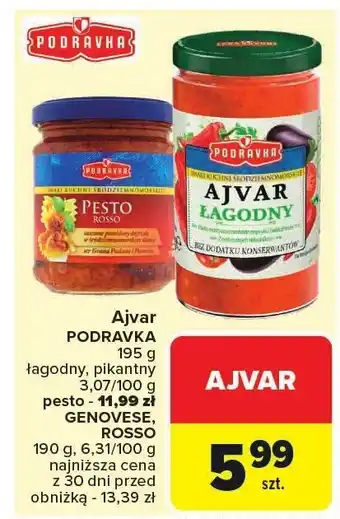 Carrefour Ajvar Podravka oferta