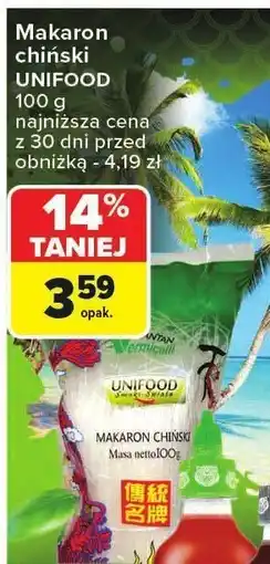 Carrefour Makaron chiński Unifood oferta