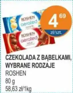 Rabat Czekolada z bąbelkami, roshen oferta