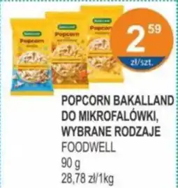 Rabat Popcorn bakalland do mikrofalówki foodwell oferta