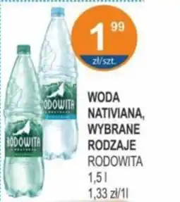 Rabat Woda nativiana, rodowita oferta