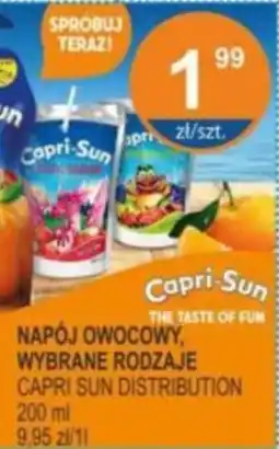 Rabat Napój owocowy capri sun distribution oferta