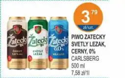 Rabat Piwo zatecky svetly lezak cerny, 0% carlsberg oferta