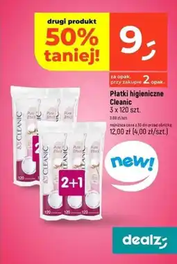 Dealz Płatki higieniczne Cleanic oferta
