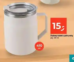 Dealz Stalowy kubek z pokrywką oferta