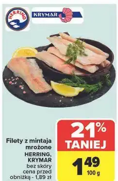 Carrefour Mintaj filet mrożony Krymar oferta