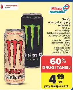 Carrefour Napój energetyczny Monster Energy Pacific Punch oferta