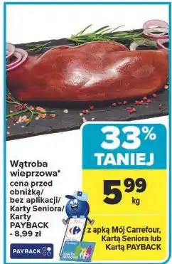 Carrefour Wątróbka wieprzowa oferta