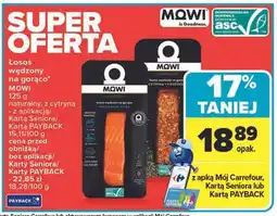 Carrefour Łosoś wędzony na gorąco z cytryną Mowi oferta