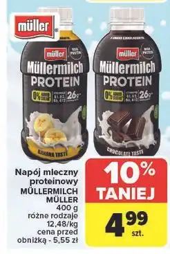 Carrefour Napój mleczny bananowy Mullermilch Protein oferta
