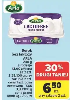Carrefour Serek kremowy bez laktozy Arla oferta