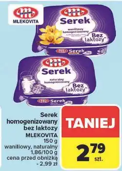 Carrefour Serek polski naturalny bez laktozy Mlekovita oferta