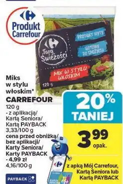 Carrefour Mix sałat w stylu włoskim Carrefour Targ Świeżości oferta