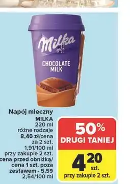 Carrefour Napój chocolate milk Milka oferta