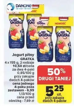 Carrefour Napój mleczny truskawka-banan Danone Gratka oferta