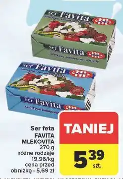 Carrefour Ser sałatkowo-kanapkowy 18 % Mlekovita Favita oferta