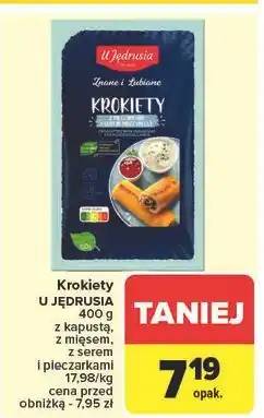Carrefour Krokiety z pieczarkami i serem mozzarella U Jędrusia oferta