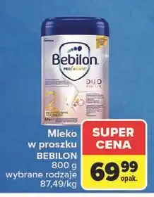 Carrefour Mleko 2 Bebilon Profutura Duo Biotik oferta