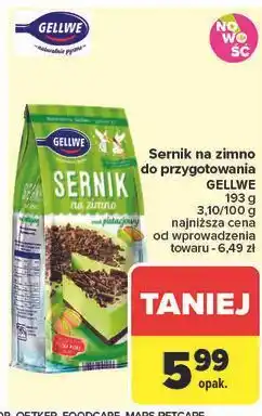 Carrefour Sernik na zimno pistacjowy Gellwe oferta