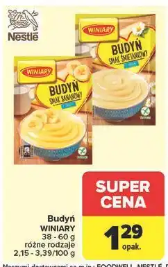 Carrefour Budyń śmietankowy z cukrem Winiary oferta
