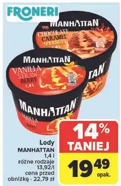 Carrefour Lody chocolate & caramel with peanuts Manhattan (Nestle) oferta
