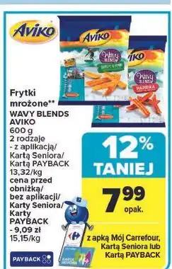 Carrefour Frytki wavy paprika Aviko oferta