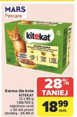 Carrefour Karma dla kota z kurczakiem Kitekat oferta