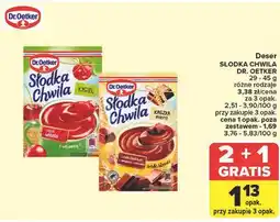 Carrefour Kaszka manna czekoladowa z belgijską czekoladą Dr. Oetker Słodka Chwila oferta