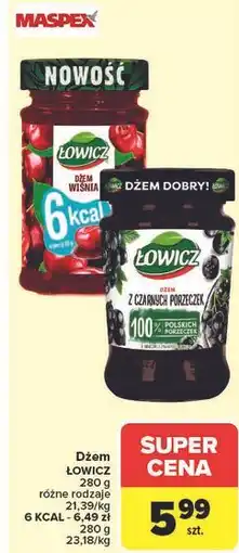 Carrefour Dżem wiśniowy 6 kcal Łowicz oferta
