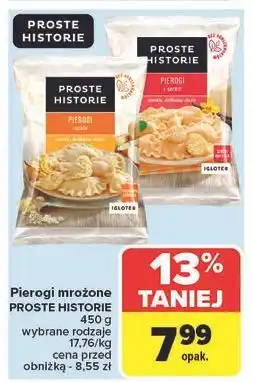 Carrefour Pierogi z serem Iglotex Proste Historie oferta