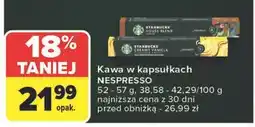 Carrefour Kawa creamy vanilla Starbucks oferta