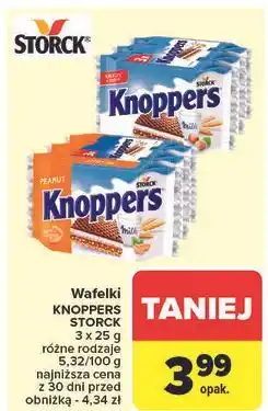 Carrefour Wafelek peanut Knoppers oferta