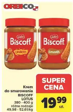 Carrefour Krem biscoff crunchy Lotus Biscoff oferta