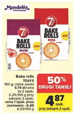 Carrefour Bake rolls pizza 7 Days Rolls oferta