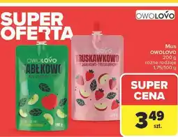 Carrefour Mus jabłkowo-truskawkowy Owolovo oferta