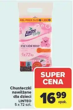 Carrefour Chusteczki nawilżające dla dzieci Linteo Baby oferta