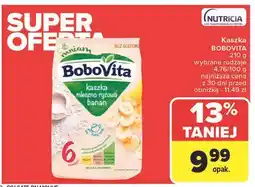 Carrefour Kaszka mleczna kukurydziano-ryżowa bananowa Bobovita Porcja Zbóż oferta