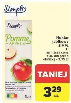 Carrefour Nektar jabłkowy Simpl oferta