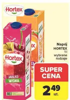 Carrefour Napój pomarańczowo-brzoskwiniowy Hortex oferta