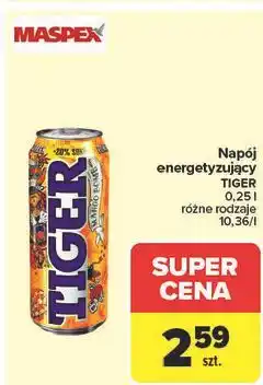 Carrefour Napój mango bomb Tiger Energy Drink oferta