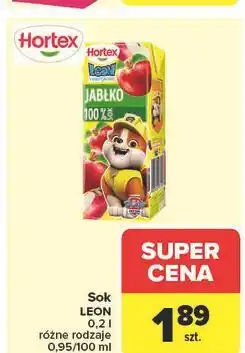Carrefour Sok jabłkowy Hortex Leon oferta